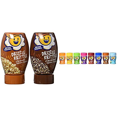 Kernel Seasons Drizzle Brittle Variety Pack 13.1 oz Pack of 2 and Popcorn Seasoning Mini Jars Variety Pack 0.9 Ounce Pack of 8 Kernel Seasons Drizzle Brittle Variety Pack 13.1 oz Pack of 2 and Popcorn Seasoning Mini Jars Variety Pack 0.9 Ounce Pack of 8