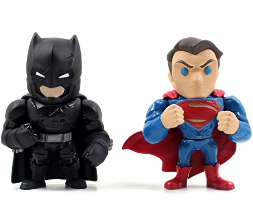 Jada Metals Batman V Superman 4 inch Classic Twin Pack - Batman & Superman (M10) Jada Metals Batman V Superman 4 inch Classic Twin Pack - Batman & Superman (M10)