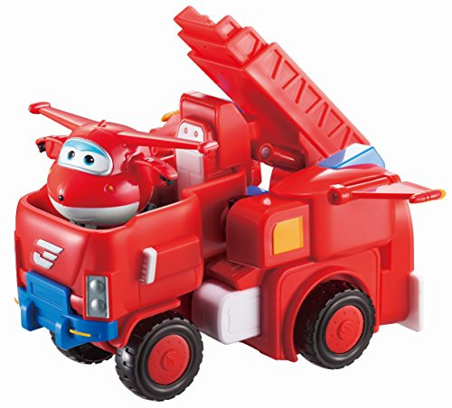 Super Wings - Robo Rig | Toy Vehicle Set |, Includes Transform-a-Bot Jett Figure | 2" Scale