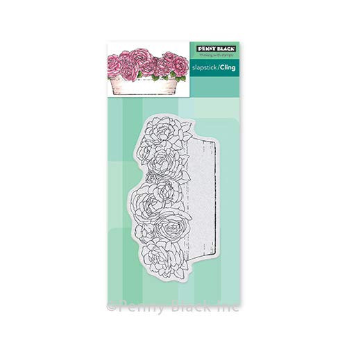 Penny Black Cling Stamps-Rose Garden 2.8 inch X5.2 inch
