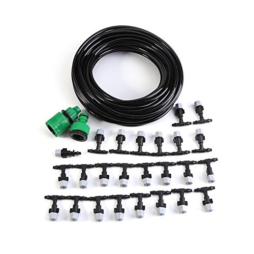 Irrigation Kit Water Misting Cooling System Hose Sprinkler Nozzle Garden Lawn Patio Micro Irrigation Set 15M Irrigation Kit Water Misting Cooling System Hose Sprinkler Nozzle Garden Lawn Patio Micro Irrigation Set 15M