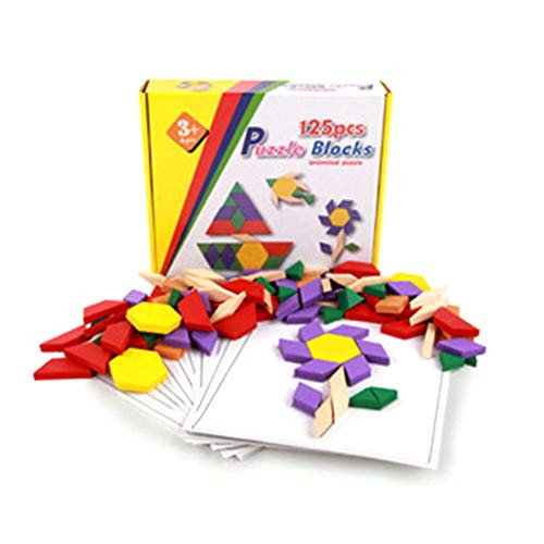 Puzzle 1 Set Kids Pattern Blocks Geometric Puzzle Educational Montessori Tangram Toys One Color B Puzzle 1 Set Kids Pattern Blocks Geometric Puzzle Educational Montessori Tangram Toys One Color B
