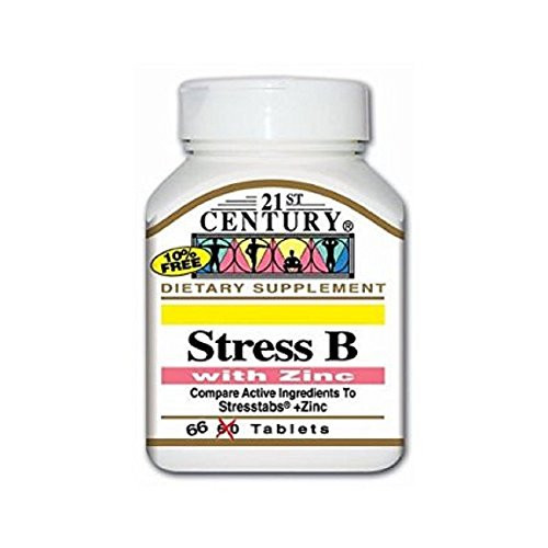 21st Century Stress B W Zinc 66 Count  4 Pack