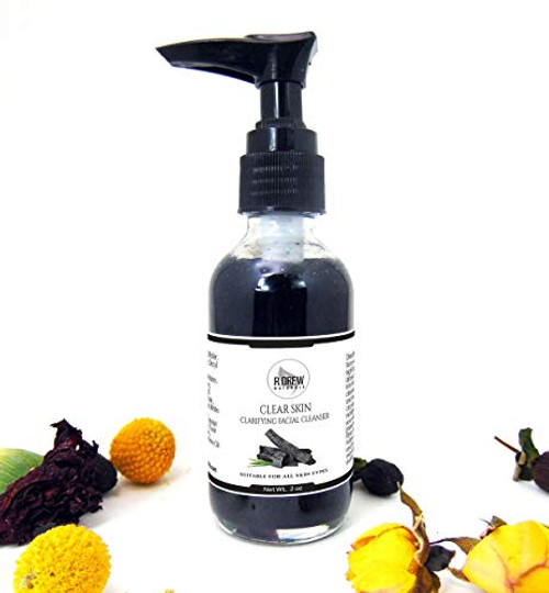 Clear Skin Facial Wash - Activated Charcoal - Acne - Oily Skin - Combination Skin - Normal Skin - Willow Bark - Essential Oils - 2 oz Clear Skin Facial Wash - Activated Charcoal - Acne - Oily Skin - Combination Skin - Normal Skin - Willow Bark - Essential Oils - 2 oz