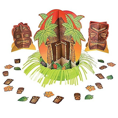 Tiki Decorations For Party Table Centerpieces, 23pcs Décor Kit