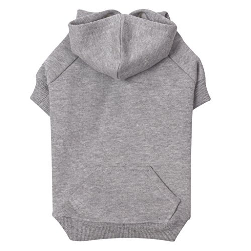 Zack  and  Zoey Basic Hoodie for Dogs 20 inch  Large Heather Gray