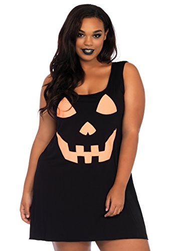 Leg Avenue Womens Costume Black Pumpkin 3X   4X