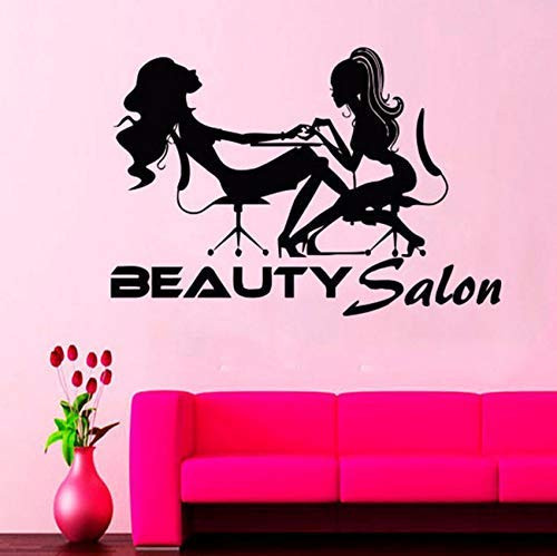 57X39Cm Wall Decals Beauty Salon Nail Art Manicure Vinyl Stickerinterior Decor Sticker Hairdresser Hairstyle for Window Glass DIY 57X39Cm Wall Decals Beauty Salon Nail Art Manicure Vinyl Stickerinterior Decor Sticker Hairdresser Hairstyle for Window Glass DIY