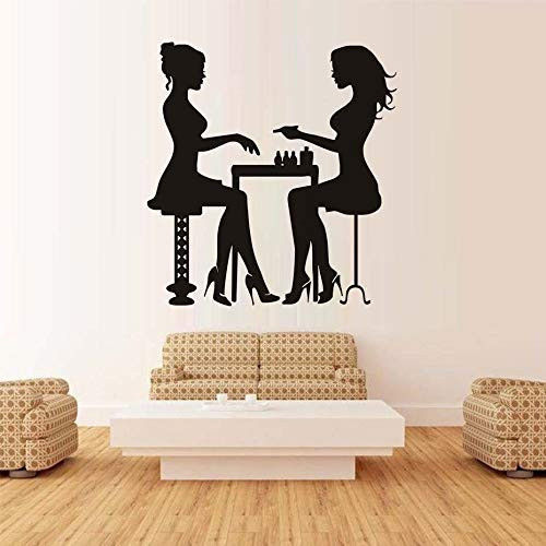 WCIAW Wall Sticker Nail Manicure Salon Vinyl Wall Sticker Decals DIY Self Adhesive Art Home Decor Girls Hands Polish Nails Beauty Salon Decoration 58x61cm WCIAW Wall Sticker Nail Manicure Salon Vinyl Wall Sticker Decals DIY Self Adhesive Art Home Decor Girls Hands Polish Nails Beauty Salon Decoration 58x61cm