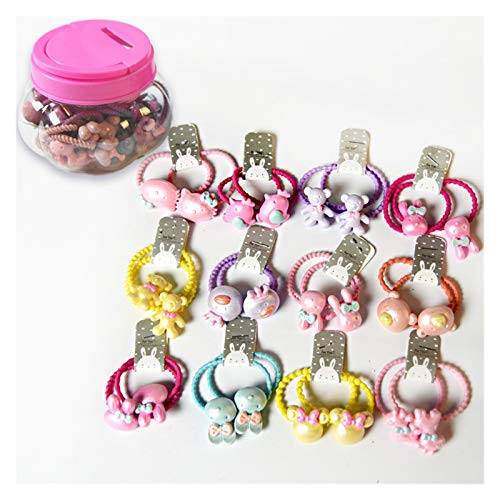 Muchengy Hair tie Girls Children Cute Cartoon Elastic Hair Bands Children Scrunchies Rubber Bands Hair Accessories  Color   Section B 24 Pcs