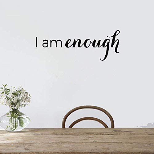 iapiu Vinyl Wall Decal Wall Stickers Art Decor Peel and Stick Mural Removable Decals I Am Enough