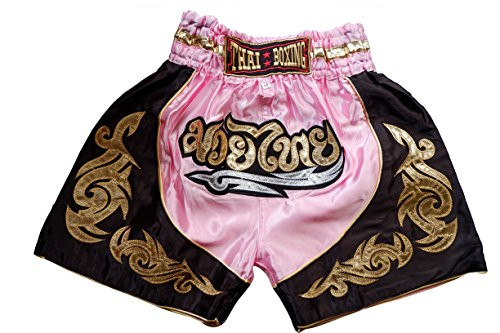 Nakarad Kid Muay Thai Boxing Shorts 2 Years Old - 10 Years Old  Pink S