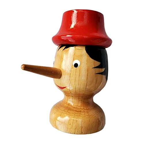 Pinocchio Desktop Pencil Holder  Kid Gifts Cute Wooden Pinocchio Head for Children