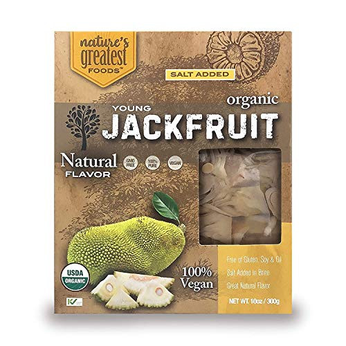 Natures Greatest Foods Organic Jackfruit Vegan Gluten-Free 10 Ounce 6 Pack ORIGINAL FLAVOR Natures Greatest Foods Organic Jackfruit Vegan Gluten-Free 10 Ounce 6 Pack ORIGINAL FLAVOR