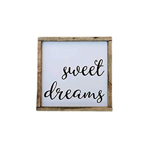 Sweet Dreams Farmhouse Style Framed Sign Multiple Sizes Available