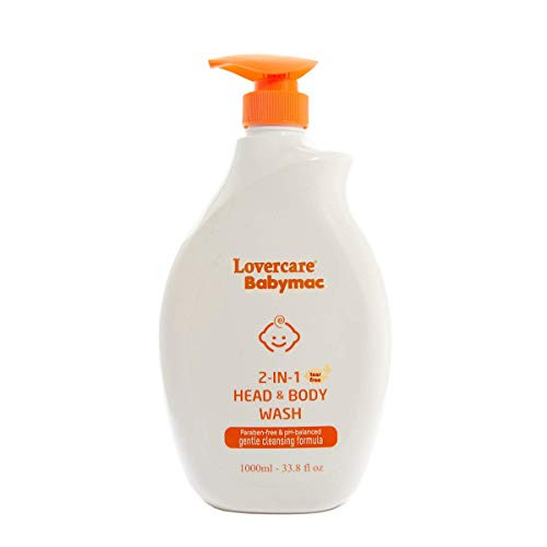Lovercare Babymac 2-in-1 Head  and  Body Wash Tear Free 33.8 Fl.oz