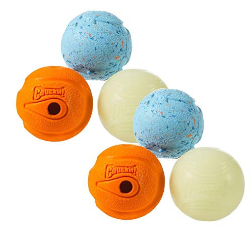 Chuckit Fetch Medley Balls Medium 2.5-Inch 6-Pack
