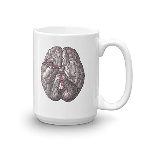 Grays Anatomy Brain   Neurology - PERSONALIZED Name Coffee Mug  15oz    Great gift idea for Doctor Nurse Medical Student Physician Assistant Healthcare Professionals DOCAZON