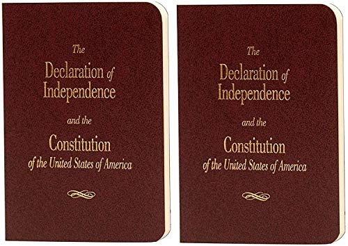 2- Pocket U.S. Constitution and Declaration of Independence  Two Pack