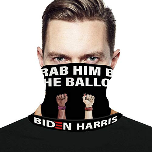 Grab Him By The Ballot Biden Harris Political Campaign Joe Biden Kamala Harris 2020 Sticker Cycling running headband neck guard bib scarf headband wind protection ma-sk