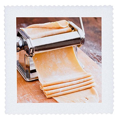 3dRose Pasta Machine with Dough, South Africa. - Quilt Square, 10 by 10-Inch (qs_208065_1)