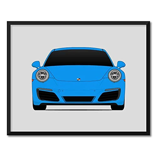 Porsche 911 Carrera S  991.2   2016-2020  Inspired Poster Print Wall Art Decor Handmade  991 4S Targa