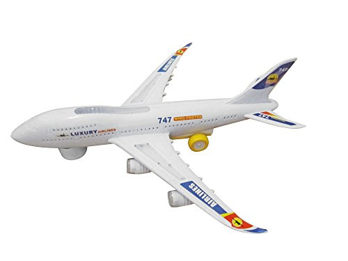 Toyhoo Electric Boeing 747 Kids Action Airplane, Plane With Attractive Lights And Sounds - Changes Direction On Contact - Bump And Go Toyhoo Electric Boeing 747 Kids Action Airplane, Plane With Attractive Lights And Sounds - Changes Direction On Contact - Bump And Go