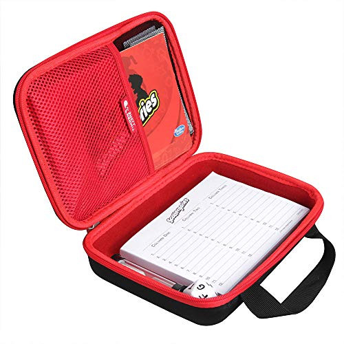Hermitshell Hard Travel Case for Scattergories Game Board Games Only Case   Black plus Red