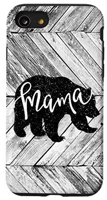 iPhone SE 2020 7 8 Herringbone Woodgrain Planks Shiplap Rustic Mama Bear Case iPhone SE 2020 7 8 Herringbone Woodgrain Planks Shiplap Rustic Mama Bear Case