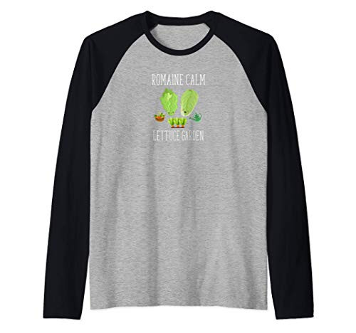 Romaine Calm Lettuce Garden Funny Gardening Pun Raglan Baseball Tee Romaine Calm Lettuce Garden Funny Gardening Pun Raglan Baseball Tee