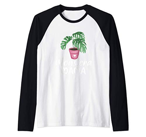 Monstera Plant Mama - Garden Gardening Lovers Raglan Baseball Tee