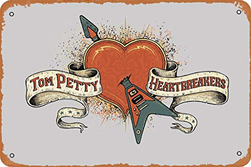 Yitachi Tom Petty and The Heartbreakers Classic Rock Poster Celebrities  and  Musicians 12 inch  X 8 inch  Vintage Metal Tin Sign