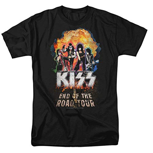 KISS End of The Road Tour T Shirt  and  Stickers  Large  Black