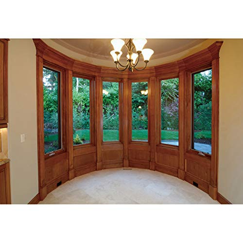 OERJU Retro Window Backdrop 7x5ft Wooden Windows View Garden Living Room Background for Photography Video Conferencing Background Online Meeting Decor Banner