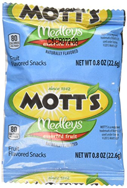 Motts Medleys Assorted Fruit Flavored Snacks 80 Pouches 4lb Motts Medleys Assorted Fruit Flavored Snacks 80 Pouches 4lb