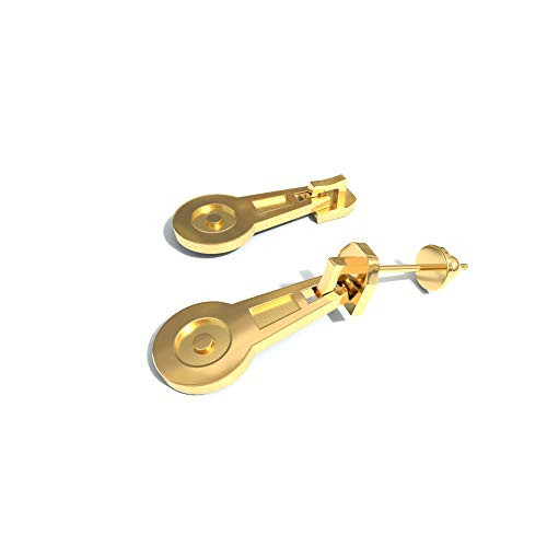 JoJos Bizarre Adventure Golden Wind Giorno Giovanna Ear Studs Earrings Zip Design Costume Accessory