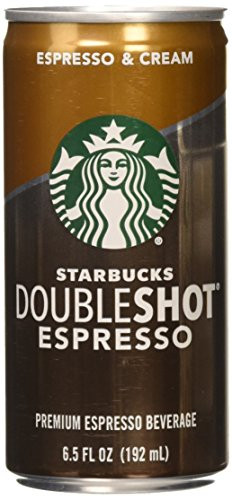 Starbucks Doubleshot, Espresso + Cream, 6.5 Ounce, 12 Pack
