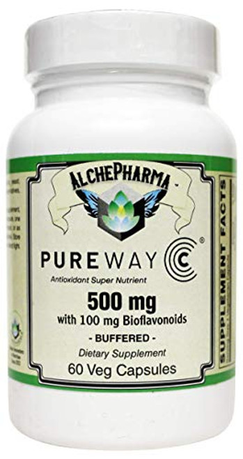 AlchePharma Pureway-C 500 Mg W  Bioflavonoids Veg Caps.