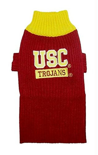 Pet Care Preferred USC Trojans Dog Sweater - Small - USC Without Trojans