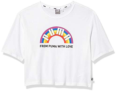 PUMA Womens Pride Graphic TEE White XL