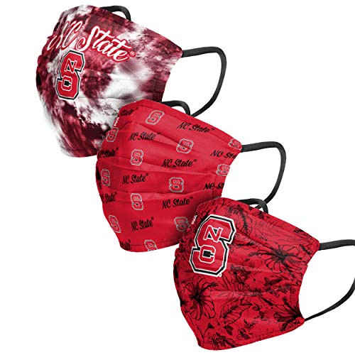 NC State Wolfpack NCAA Womens Matchday Face Cover - Adult - 3 Pack