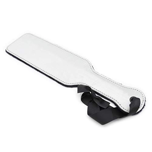 PU Leather Spà?ki?g Fl?ggers Plush Paddles B plus DS-M Bondà-ge Cute Toys for Sports Role Play Colsplay  White
