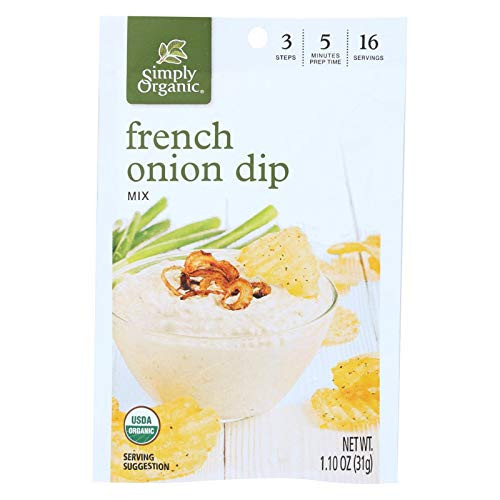 Simply Organic French Onion Dip   12x1.1 OZ
