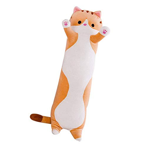 A B Cute Plush Cats Doll Soft Stuffed Plush Toy Kitten Long Throw Pillow Doll Toy Gift for Kids Girlfriend A B Cute Plush Cats Doll Soft Stuffed Plush Toy Kitten Long Throw Pillow Doll Toy Gift for Kids Girlfriend