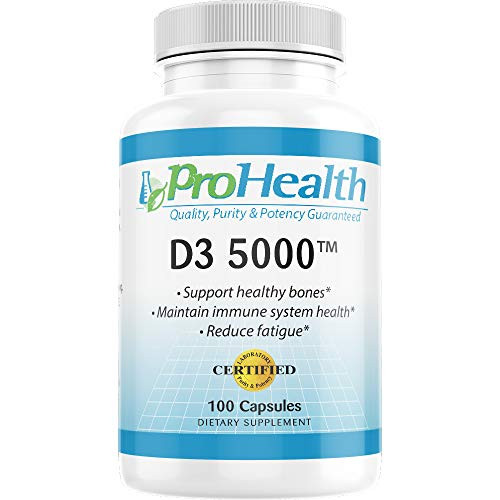 ProHealth Vitamin D3 5000 IU  5000 IU 100 Capsules