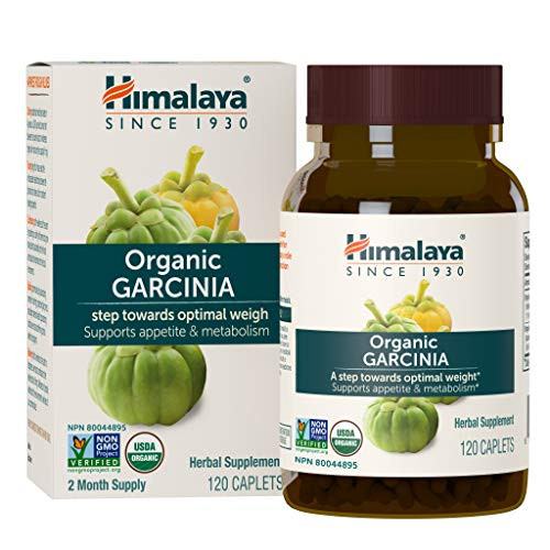 Himalaya Organic Garcinia Cambogia for Weight Loss Promotes Healthy Body Weight and Metabolism 600 mg 120 Caplets 2 Month Supply