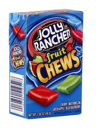 Jolly Rancher Chews in Original Fruit Flavors 58g Box  Pack of 3