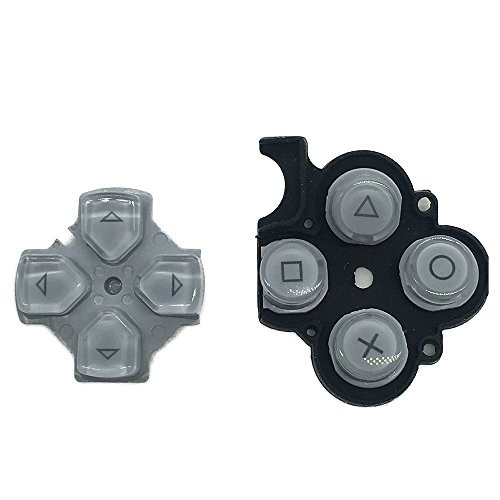 Silver Left Right Button Key Pad Set for Sony PSP 3000 Slim Console Replacement Repair Part