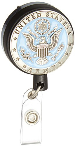 Large Pewter Badge Reel - Army  Blue