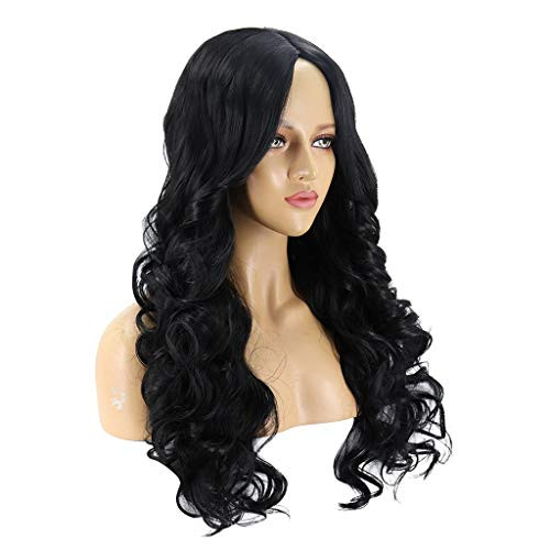 Synthetic Lace Front Wigs Long Wavy Middle Part Lace Hair Wigs Heat Resistant Lace Front Wig For Black Women